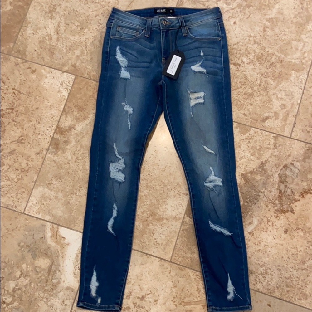 Just Black Distressed Jeans